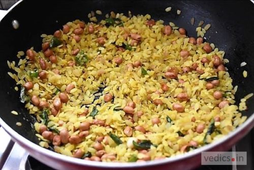 Flattened Brown Rice (Poha) Recipe | Vedics